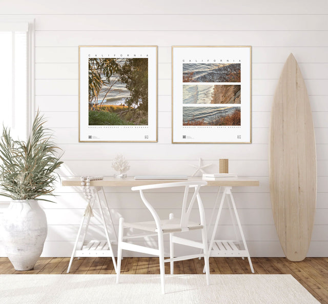Wooden Framed Poster - Santa Barbara 001
